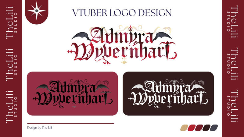 Admyra Wyvernhart logo design showcase
